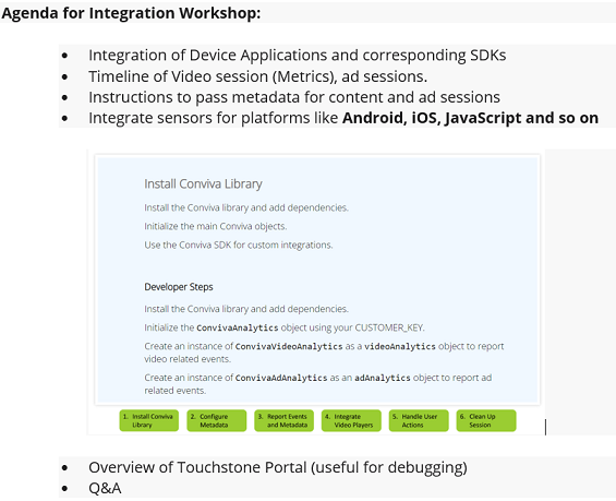 Integration Workshop Agenda